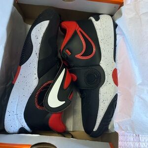 Nike Kids Black and Red Sneakers